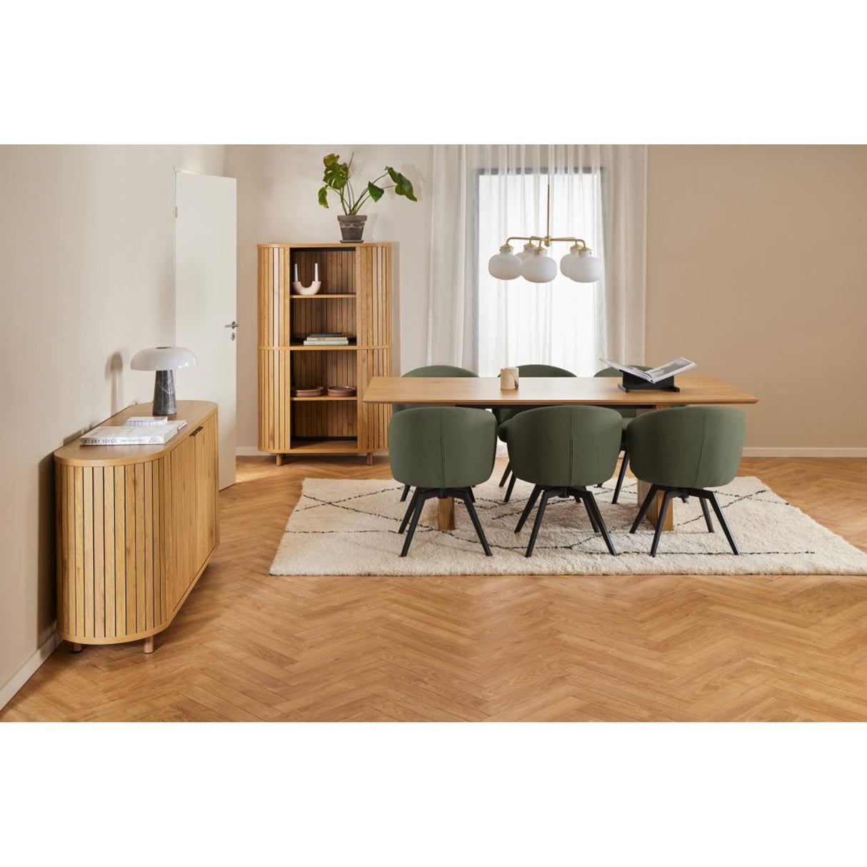 Maribo Karmstol Alea tyg Grön