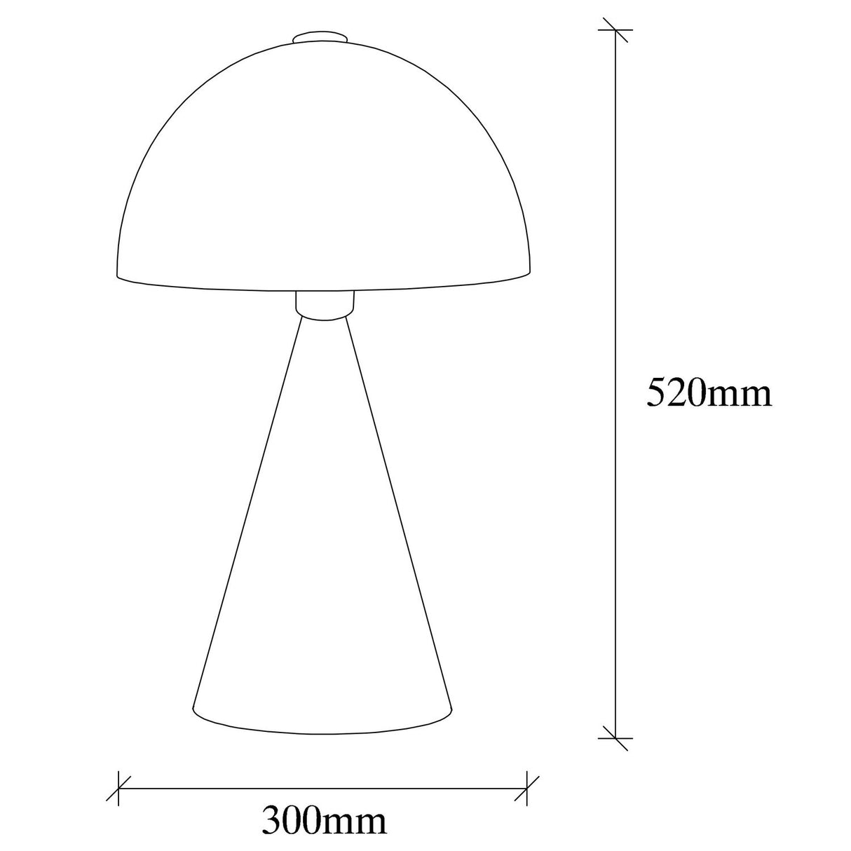 Misou Bordslampa Vit