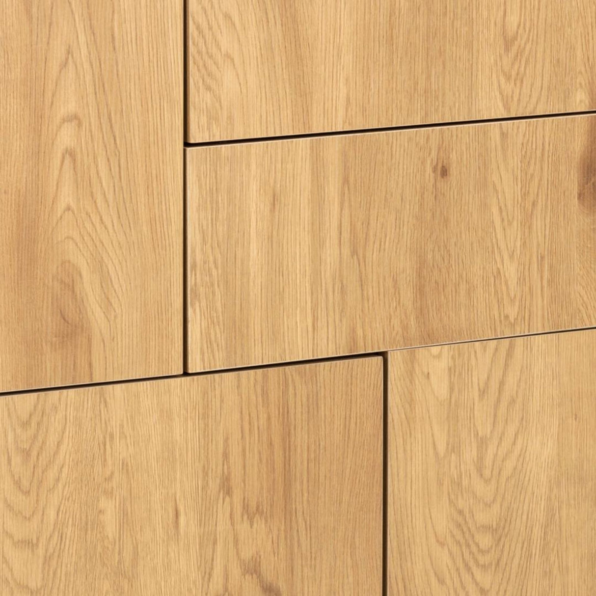 Notting Hill Sideboard 2 lådor 103x80x40 cm Svart/Ek