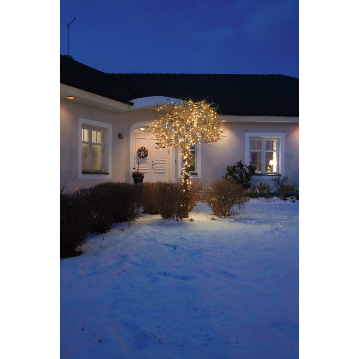 Mikro LED svart kabel 24V/IP44 Ljusslinga Ute 40 Lampor (2.73m), Amber