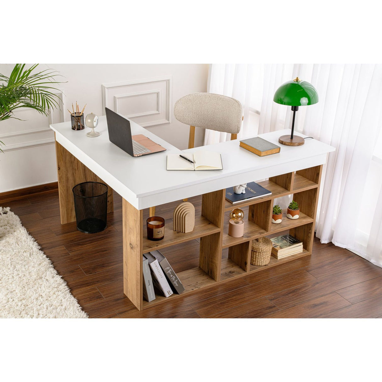 Ostia Skrivbord Vit Atlantic Pine