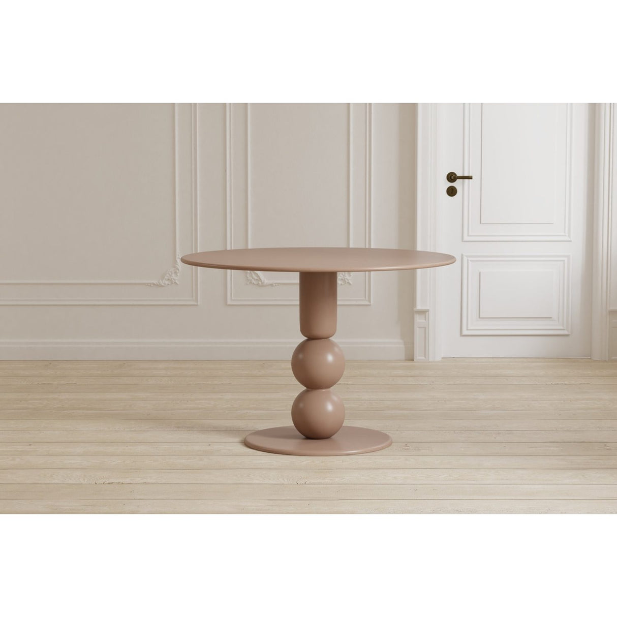 Boule Runt matbord Beige