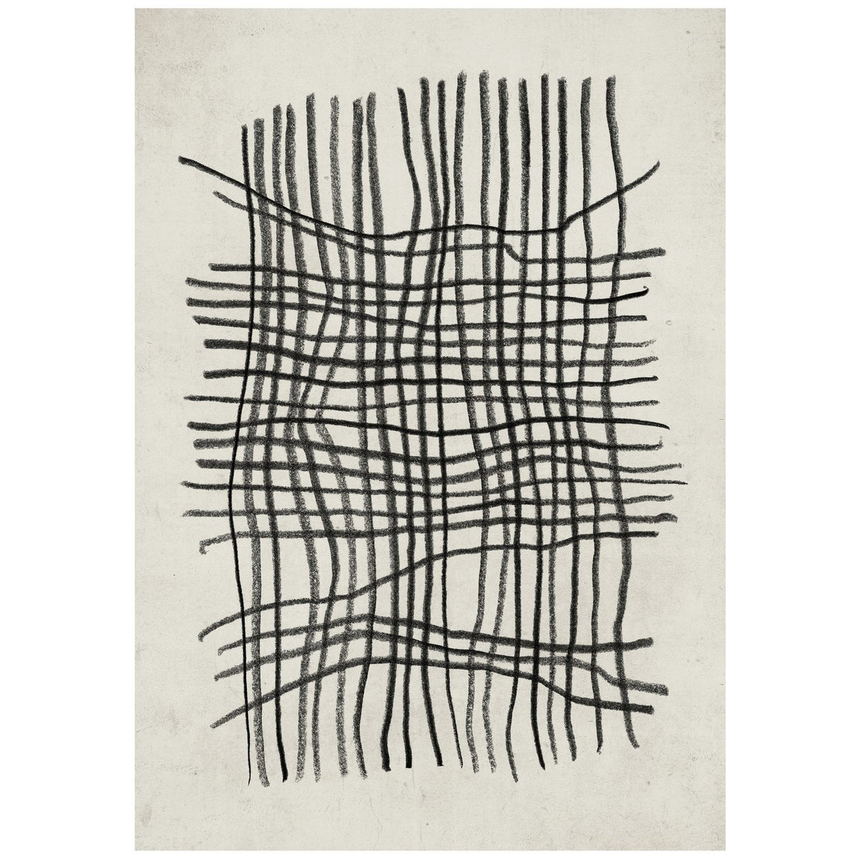 Linjekonst Poster Beige, 30 x 40 cm