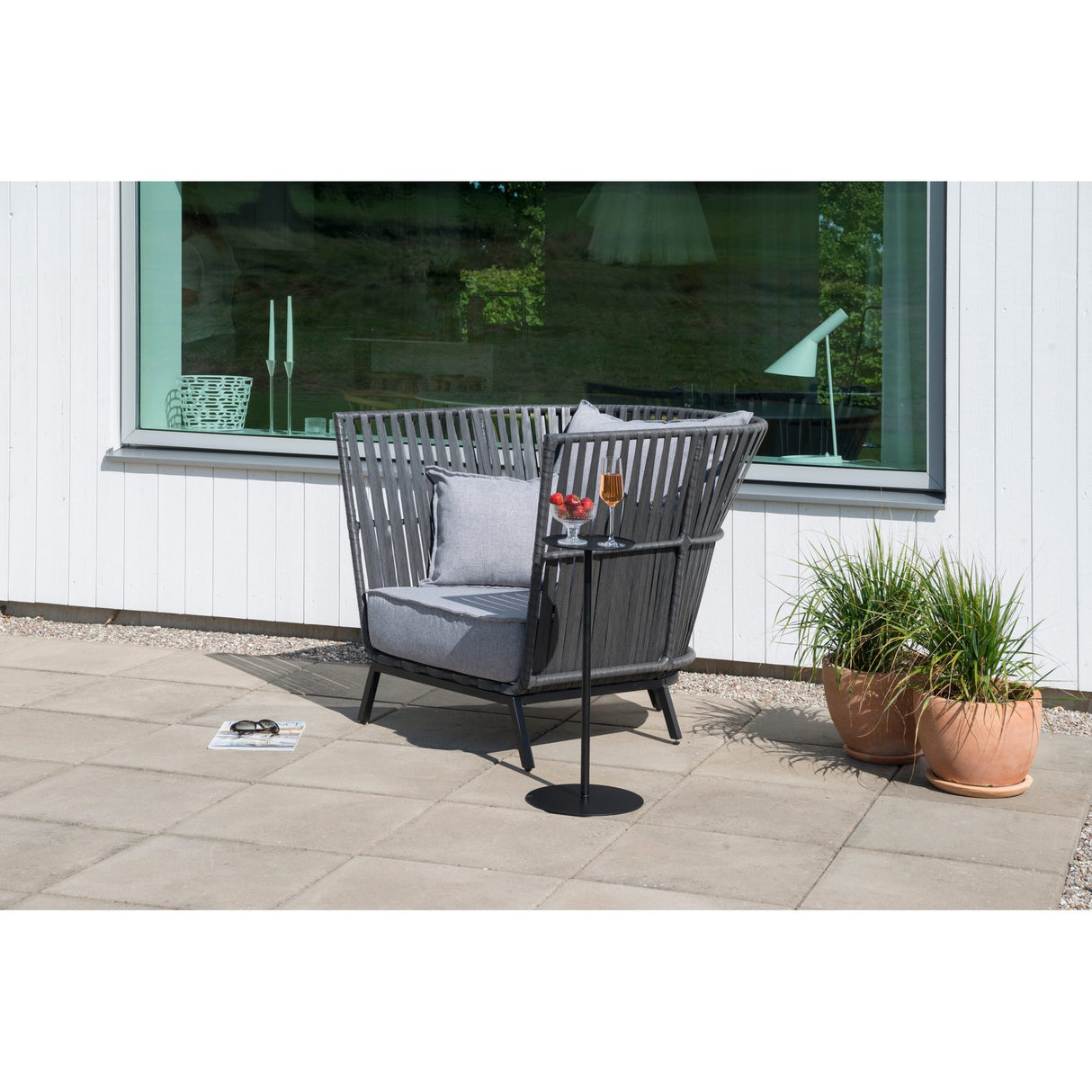 Jet Set Mini Ø23 cm Utebord Svart