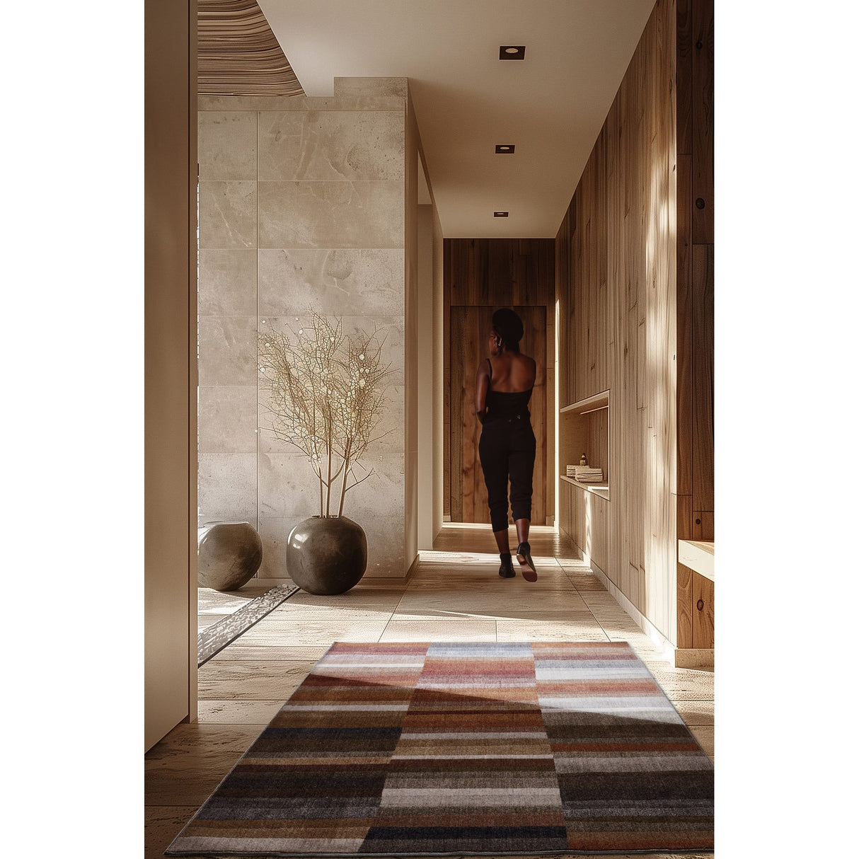 Lucie Multifärgad Wiltonmatta