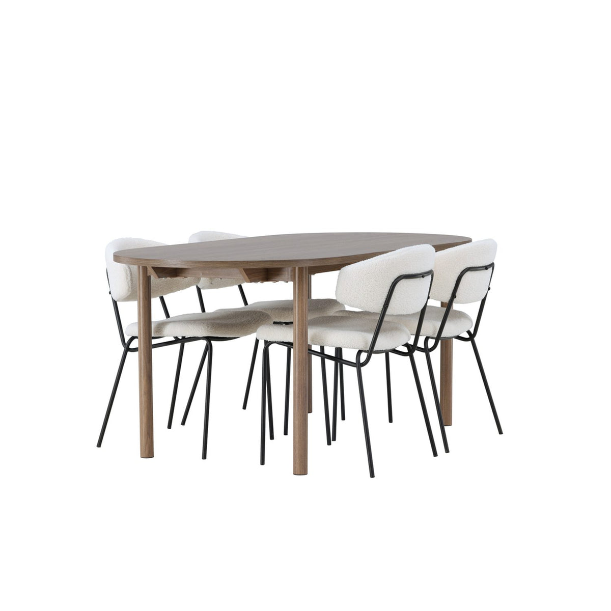 Andy, Chico Oval matgrupp Vit, Natur, 180 x 90