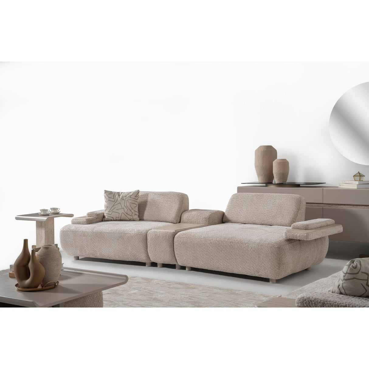 Toscana Beige (275 x 75 x 105 cm) 4-sitssoffa