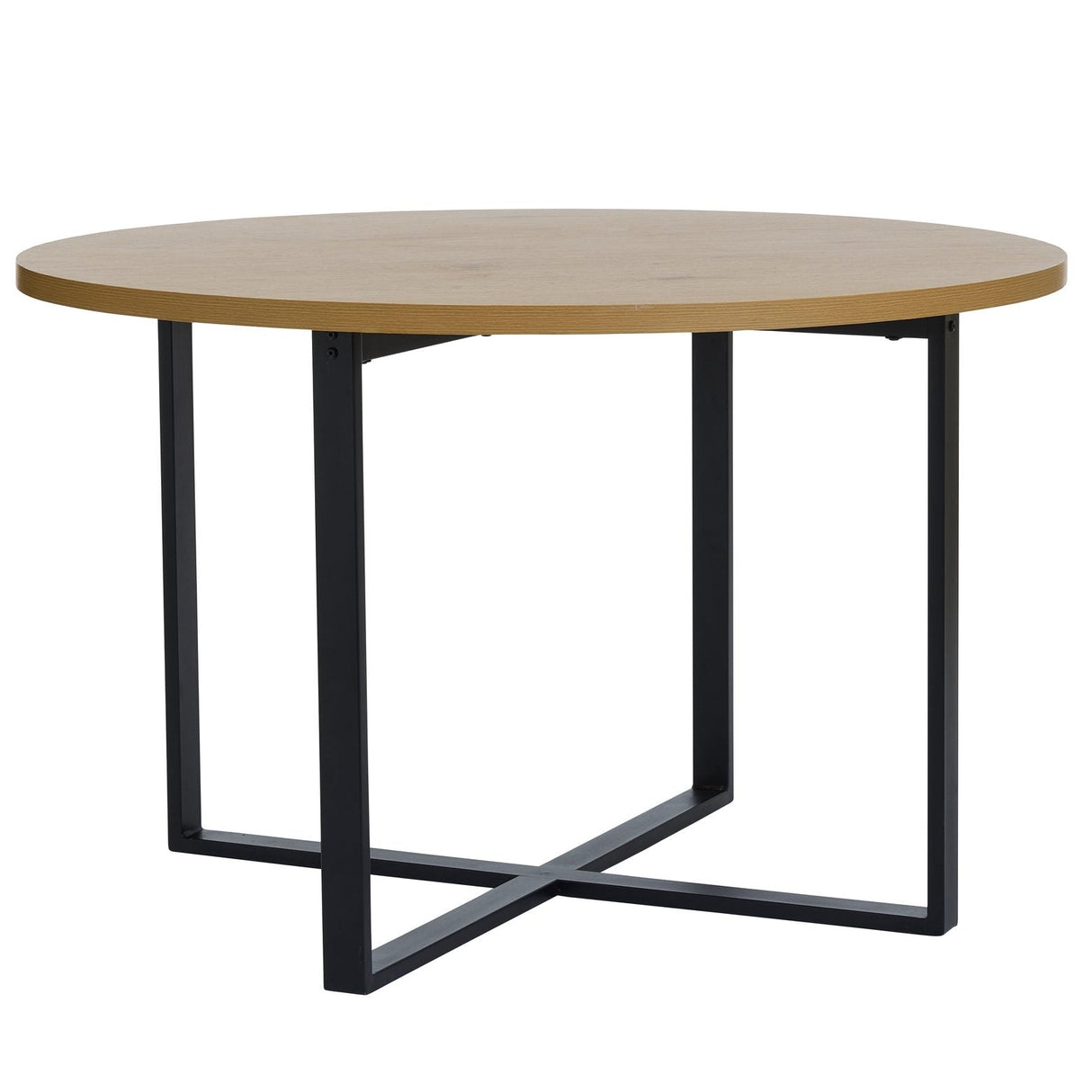 Minimal Matbord Rund 120 cm Naturlig Ek