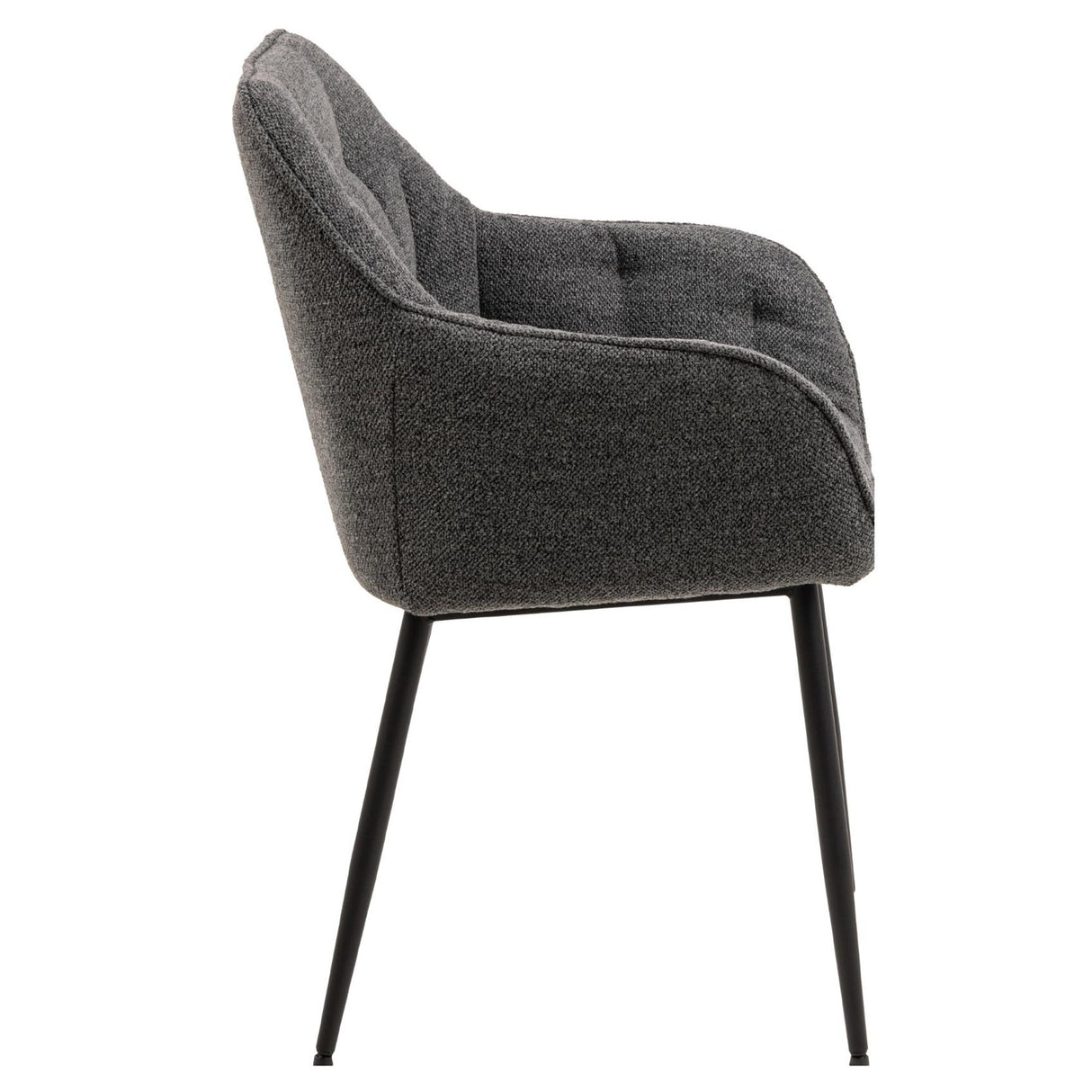 Toulon Karmstol Monza tyg Antracit