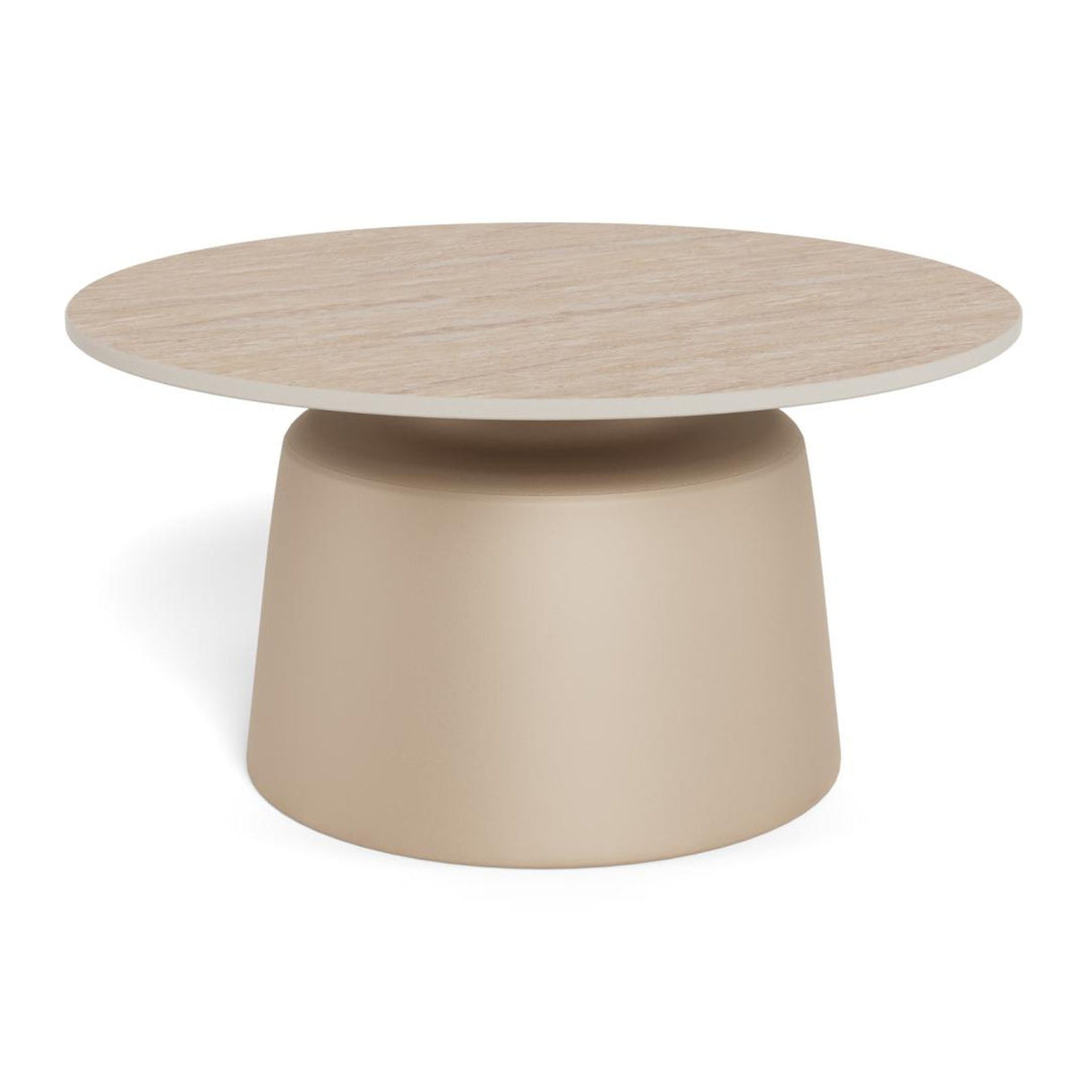 Nimbus soffbord Keramik Beige 70 cm Runt