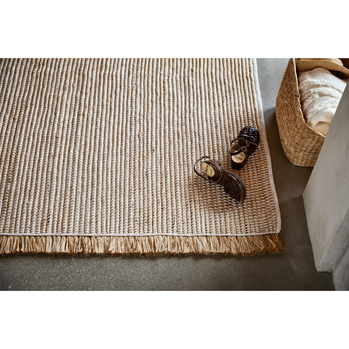 Goa Vit/Jute Matta 200x300 cm