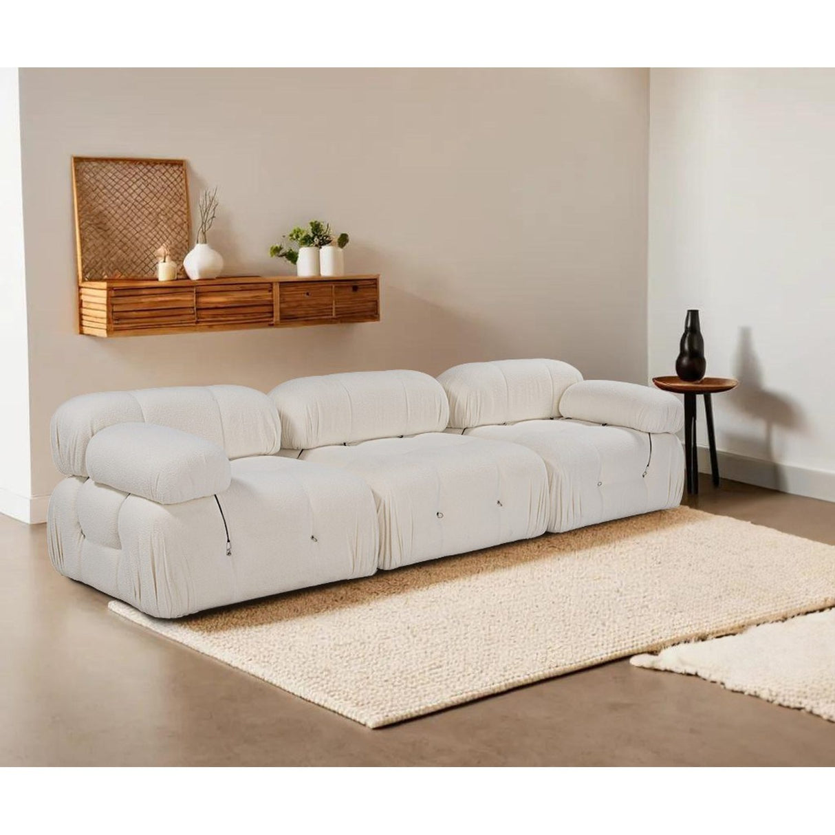 Quito 3-sits (288 x 95 x 75 cm) 3-sitssoffa Vit