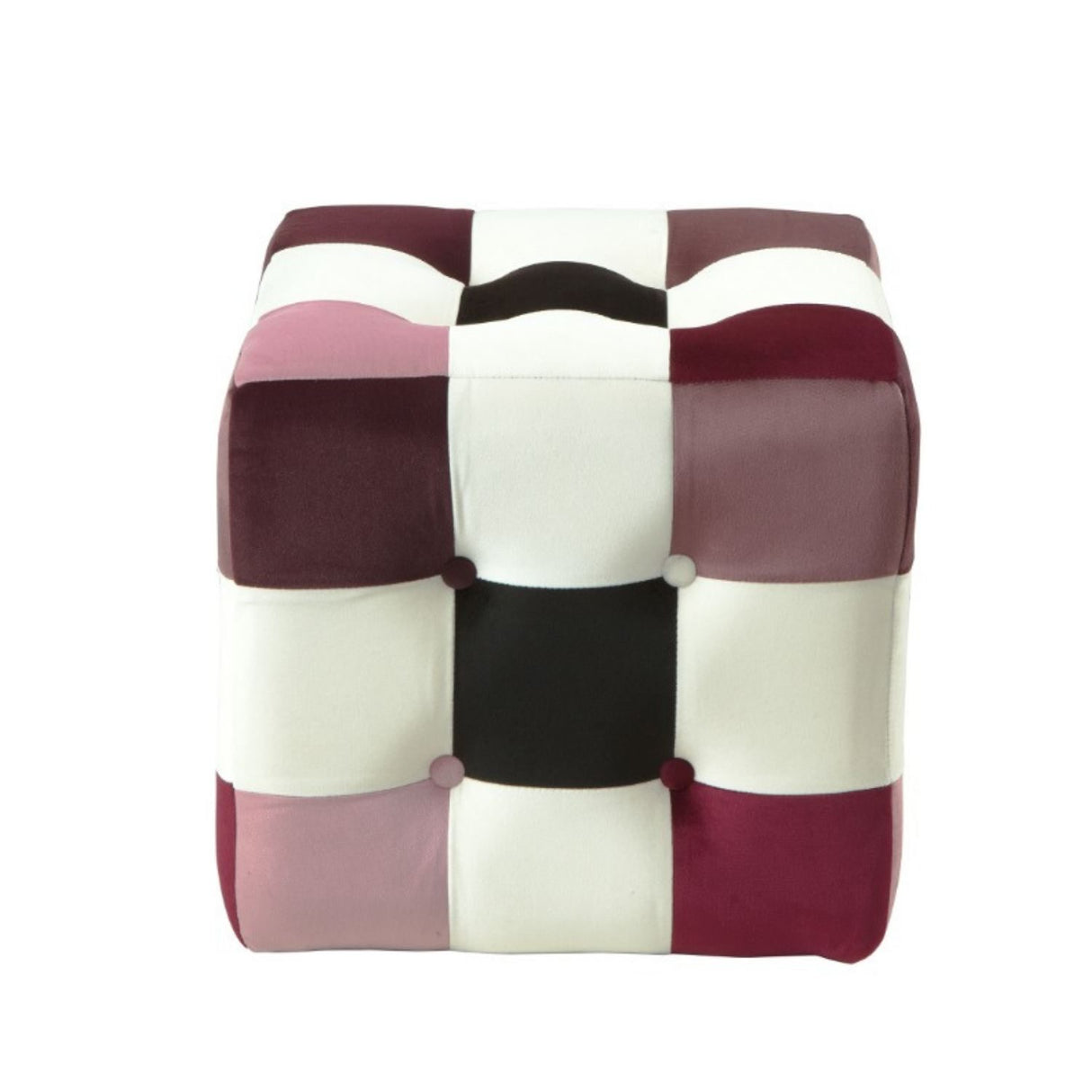 Maze Sittpuff Röd Vit Svart