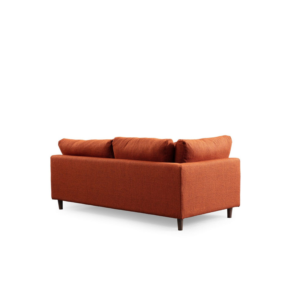 Auckland med puff (314-275 x 95 x 76 cm) Orange Hörnsoffa