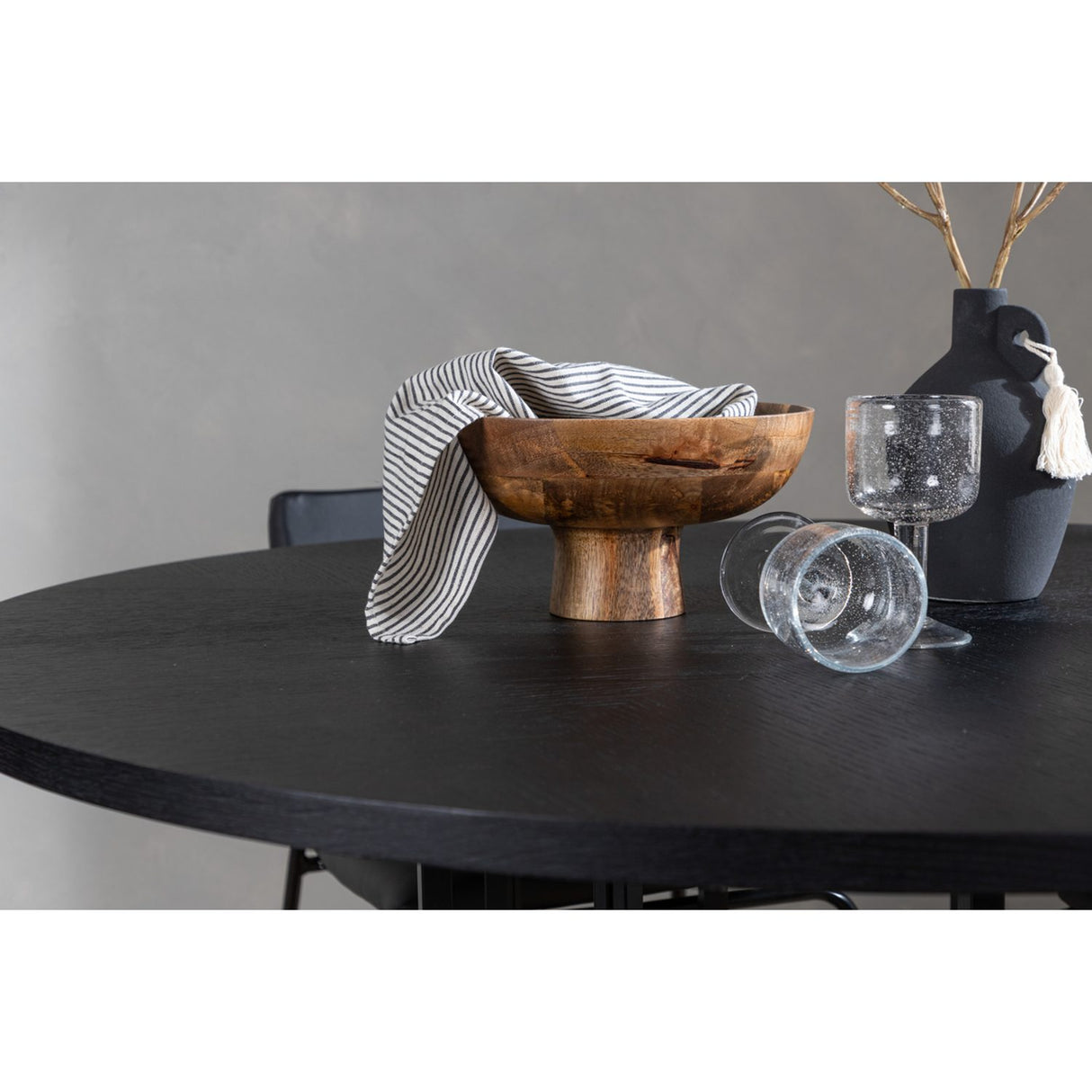 Copenhagen, Kenth Rund matgrupp Svart, Svart, 4st