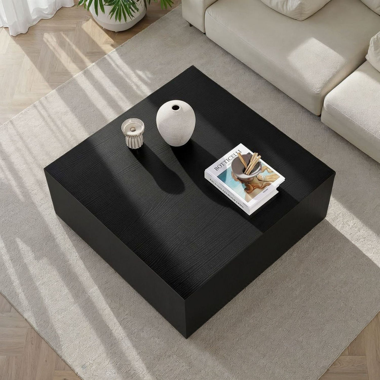 Crystal Soffbord Wood Black