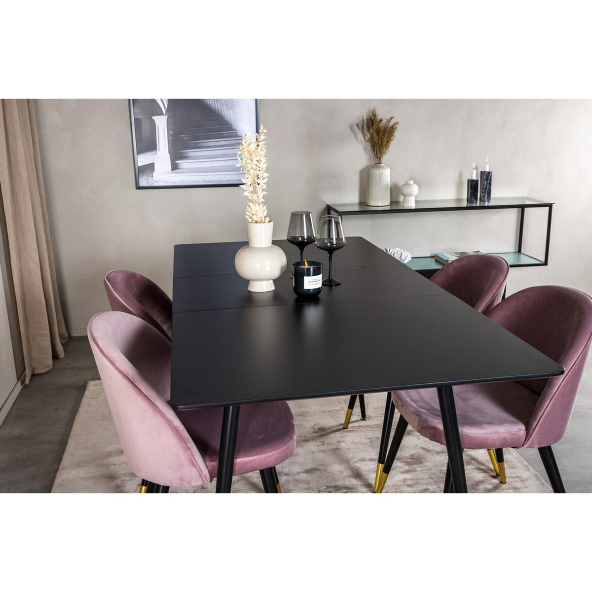 Silar, Velvet Rektangulär matgrupp