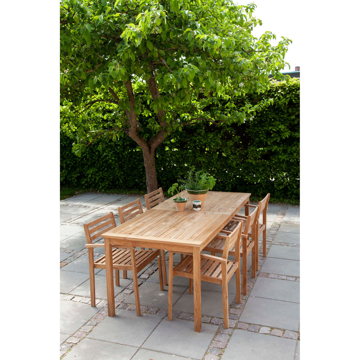 Oxford/Rosenholm Trädgårdsbord 210x90 cm i Teak