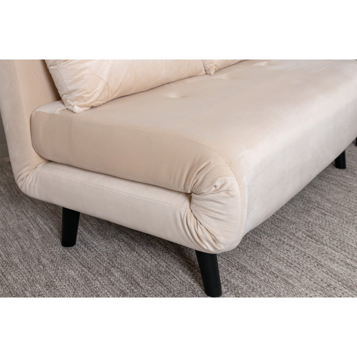 Vicky Fällsäng Beige, Polyestersammet