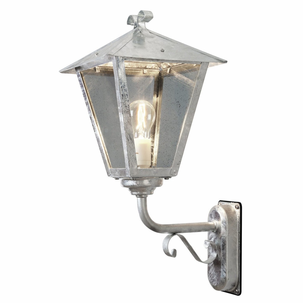 Benu E27 32 cm Vägglampa Ute Upp, Galvaniserad