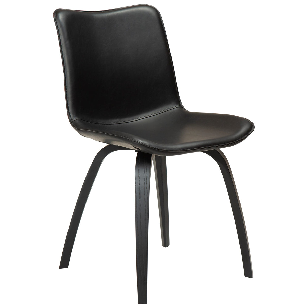 Glee Stol Vintage Black Art.Leather, Black