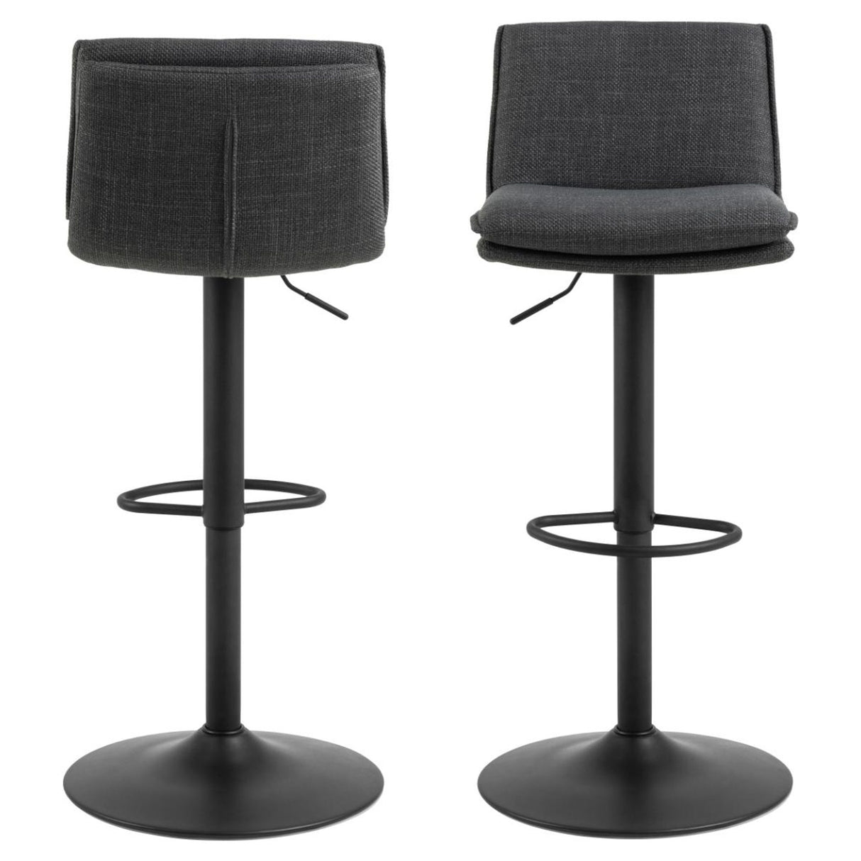 Cranston Barstol Basel tyg Mörkgrå