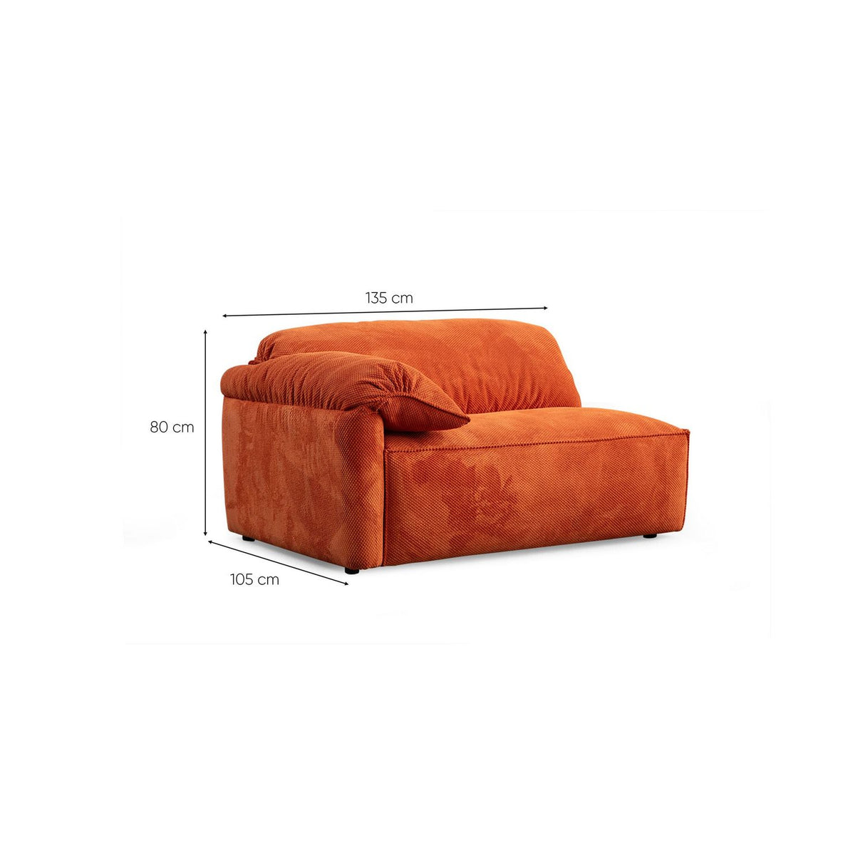 Flamingo 3-sits soffa Orange