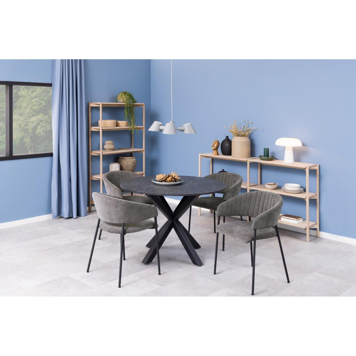 Ford Karmstol Danny tyg Mörkgrå