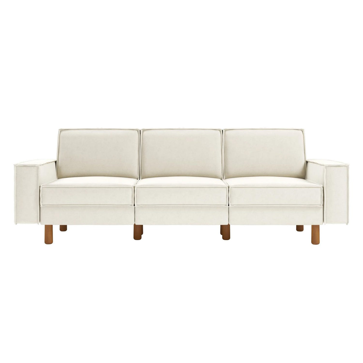 Tucson Extra (238 x 89 x 87 cm) 3-sitssoffa Mjölkskum valnöt