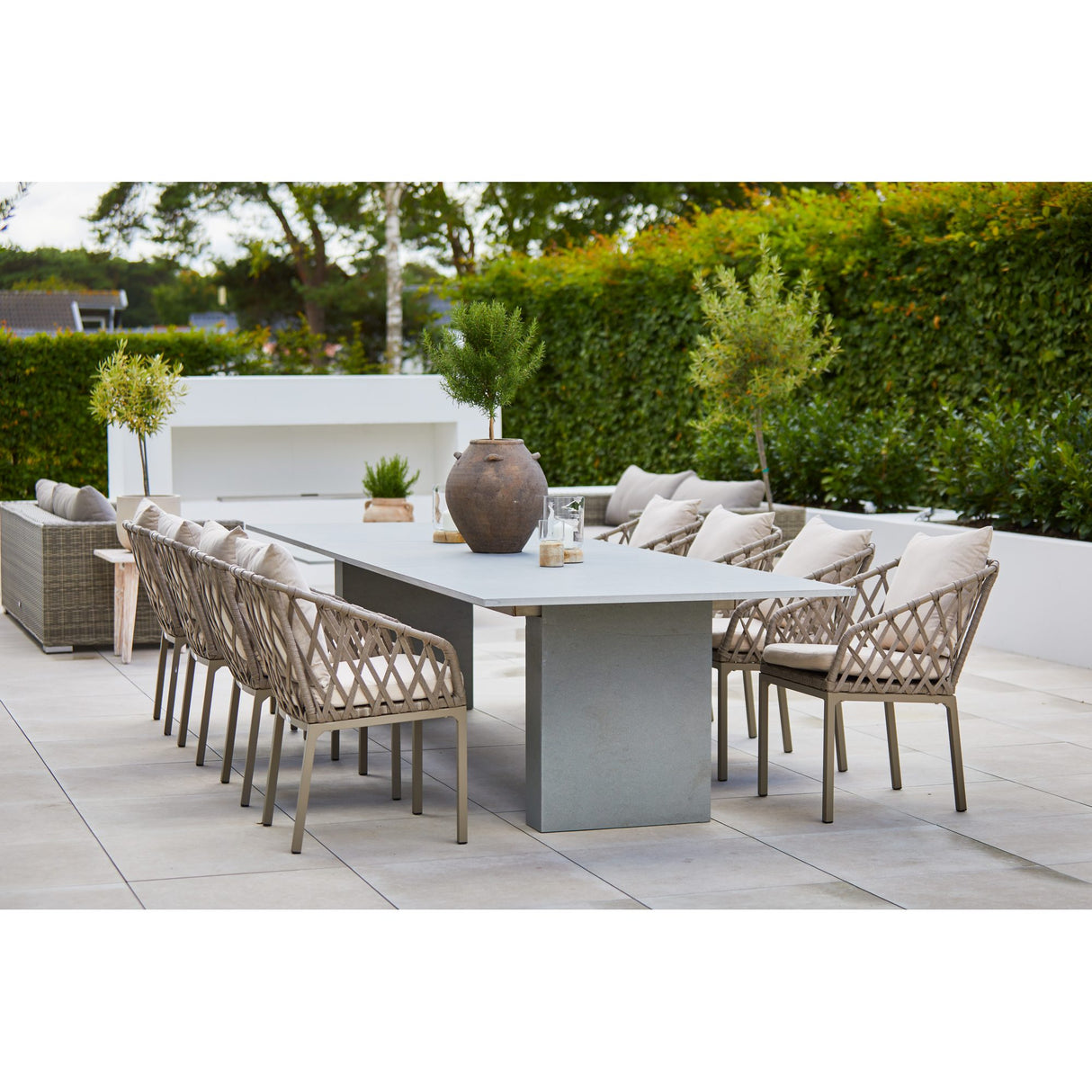 Jet Set Utestol Beige 2-pack