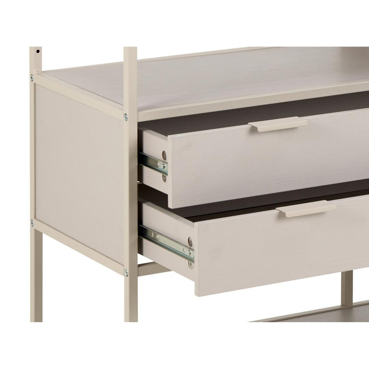 Notting Hill Bokhylla med 2 Lådor 78x114x35 cm Grå