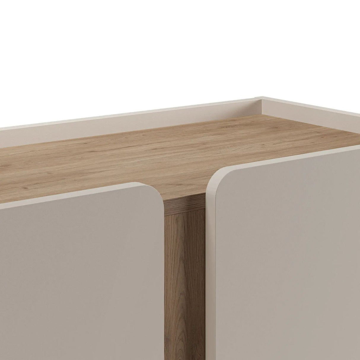 Lucile (90 x 120,4 x 40,5 cm) Sideboard Sandsten naturlig ek