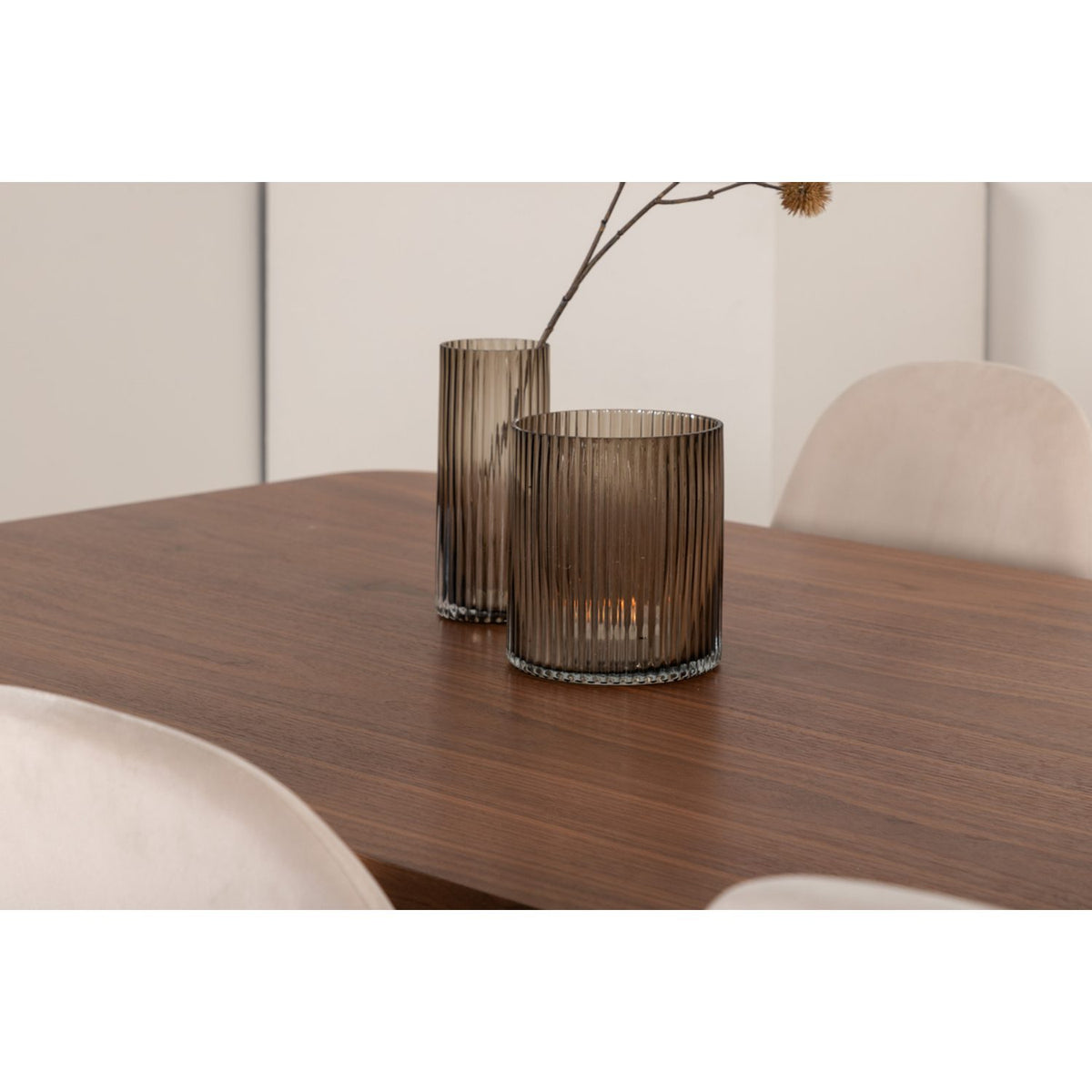 Uno, Polar Rektangulär matgrupp Beige, Svart, Svart,Natur, 200 x 90