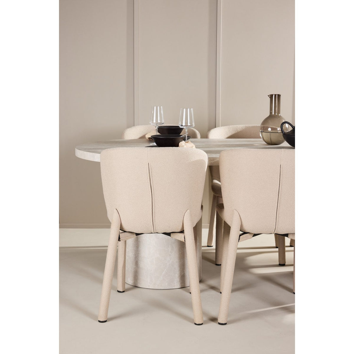 Narvik, Astoria Oval matgrupp Beige, Beige, 200 x 100