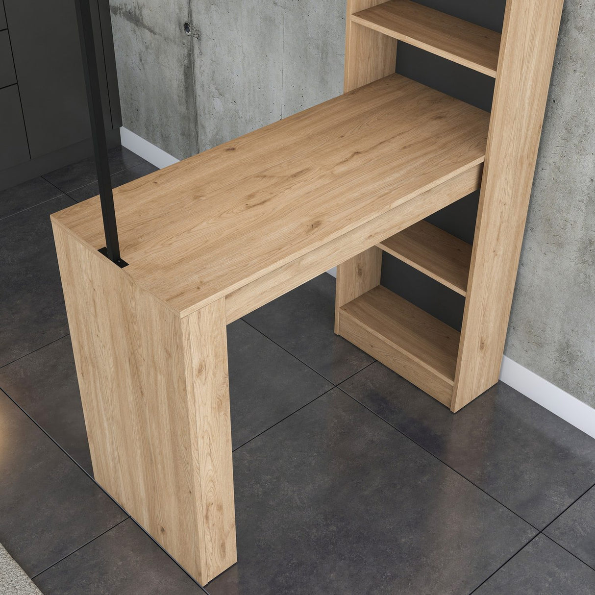 Feast Walnut / Svart Matbord