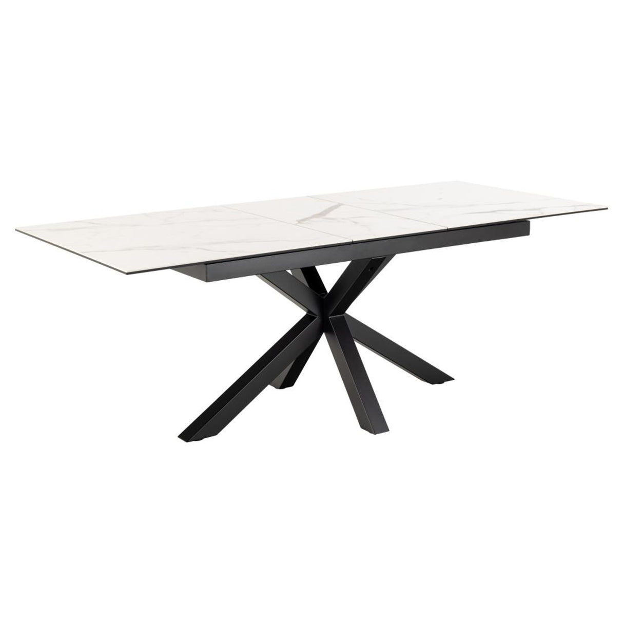Verdun Matbord 90x168-210 cm Vitt Akranes