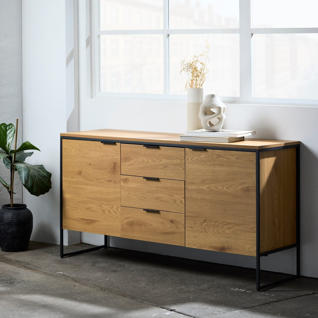 Classico Sideboard 155 cm Naturlig ek