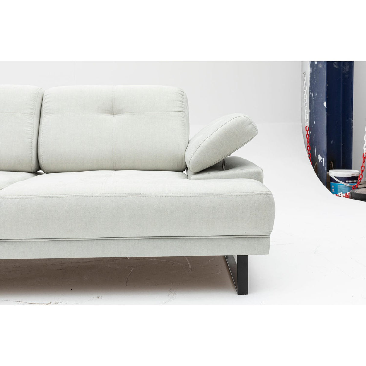Kingston (199 x 99 x 83 cm) 2-sits bäddsoffa Vit