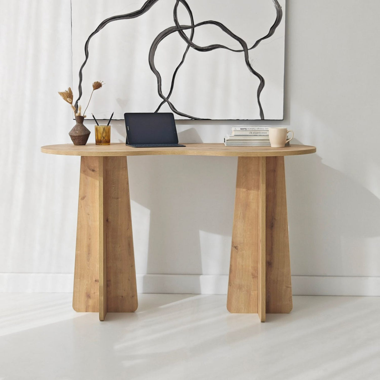 Nicosia (120 x 75 x 60 cm) Skrivbord Sapphire Oak
