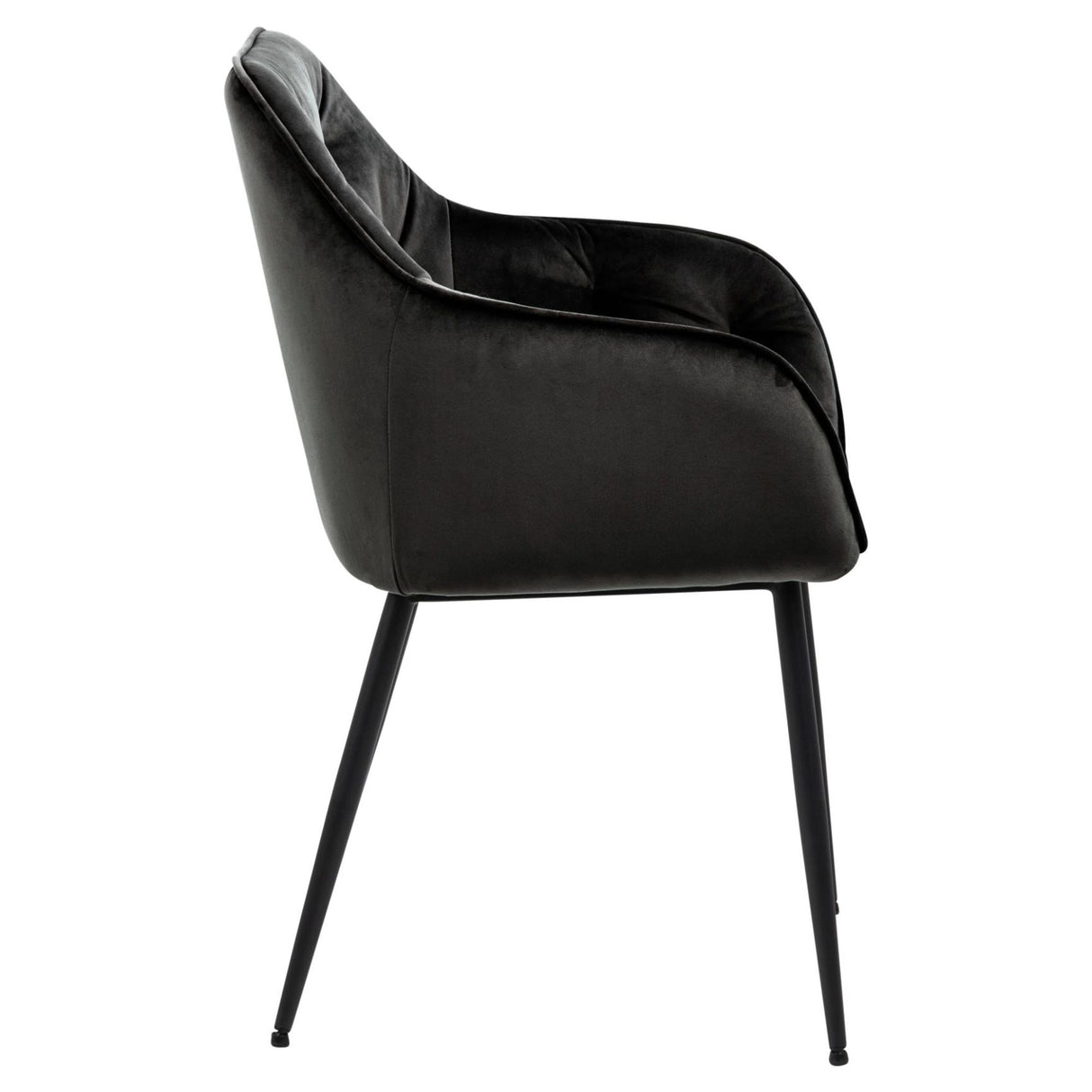 Toulon Karmstol Vic tyg Gråbrun