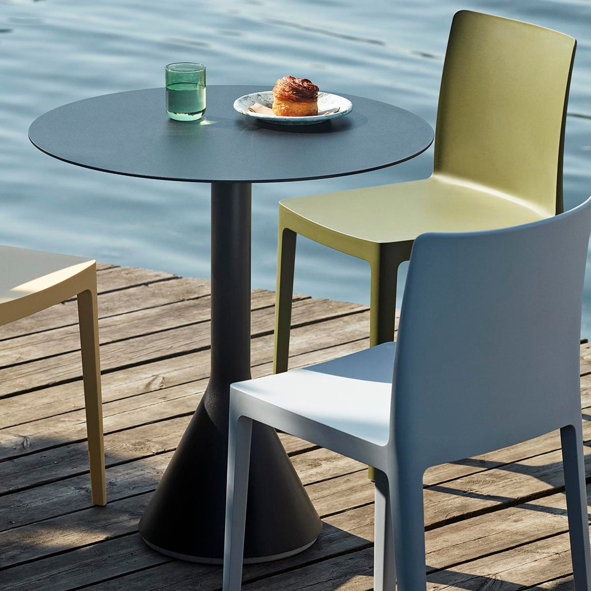 Palissade Cone Bord Ø60 Cm, Krämvit