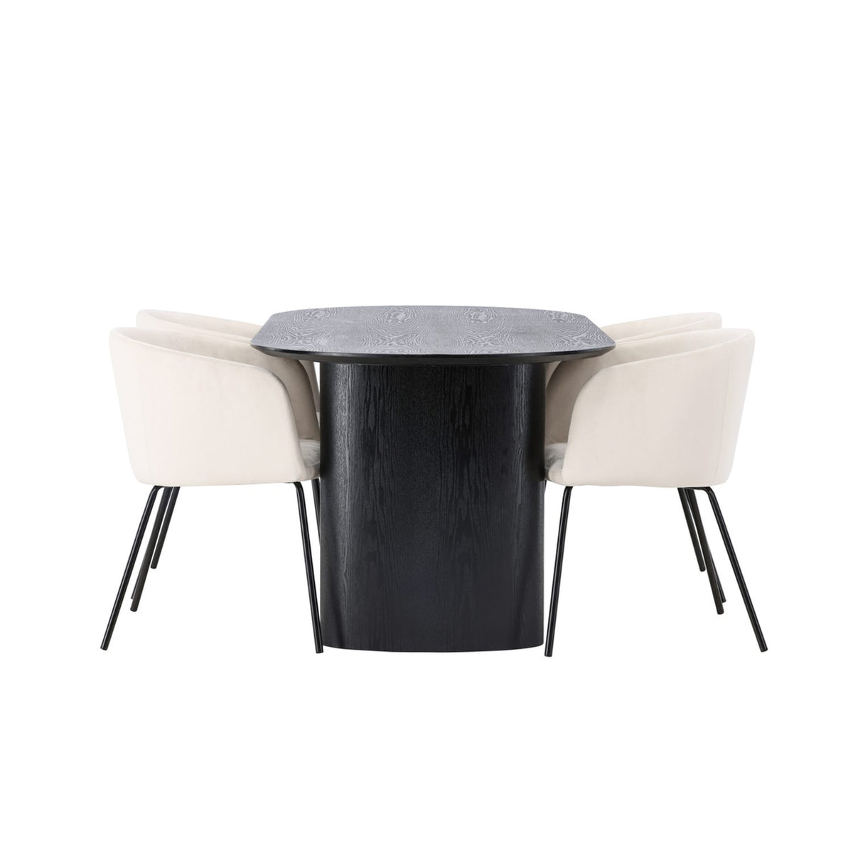 Isolde, Berit Oval matgrupp Svart