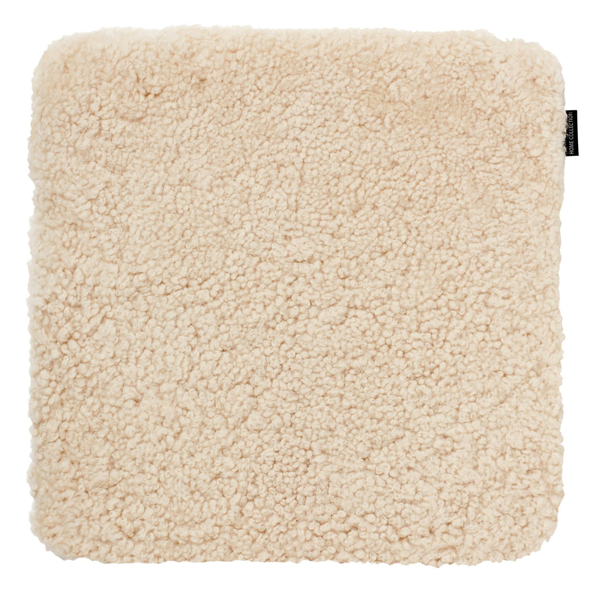 Curly Kvadrat Sittplätt Beige Moonlight