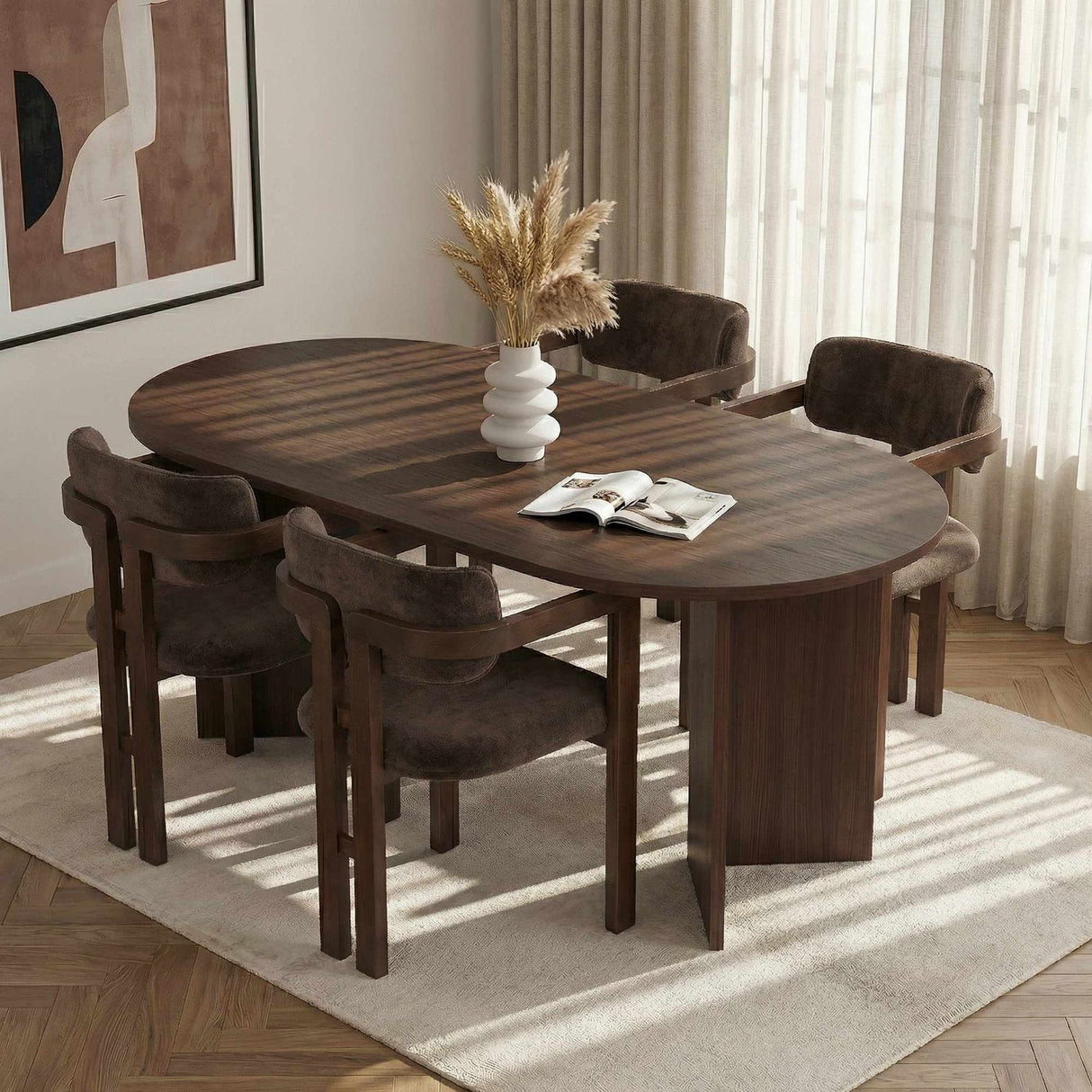Claudina Matgrupp Walnut, Dark Walnut, Brown