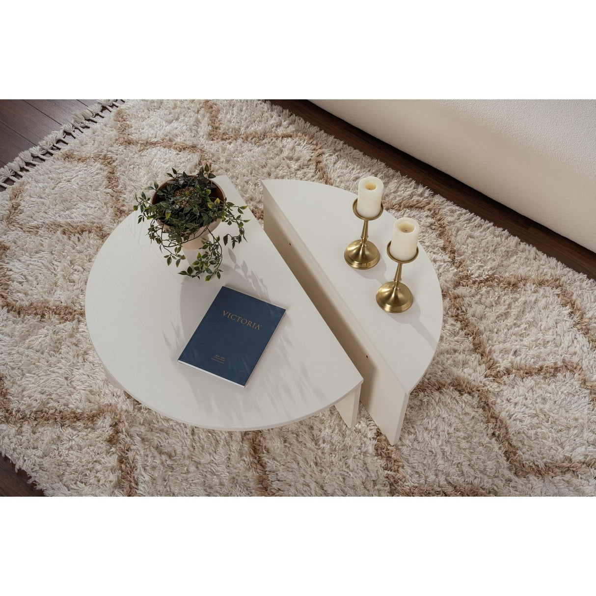 Carla Soffbord Wood White
