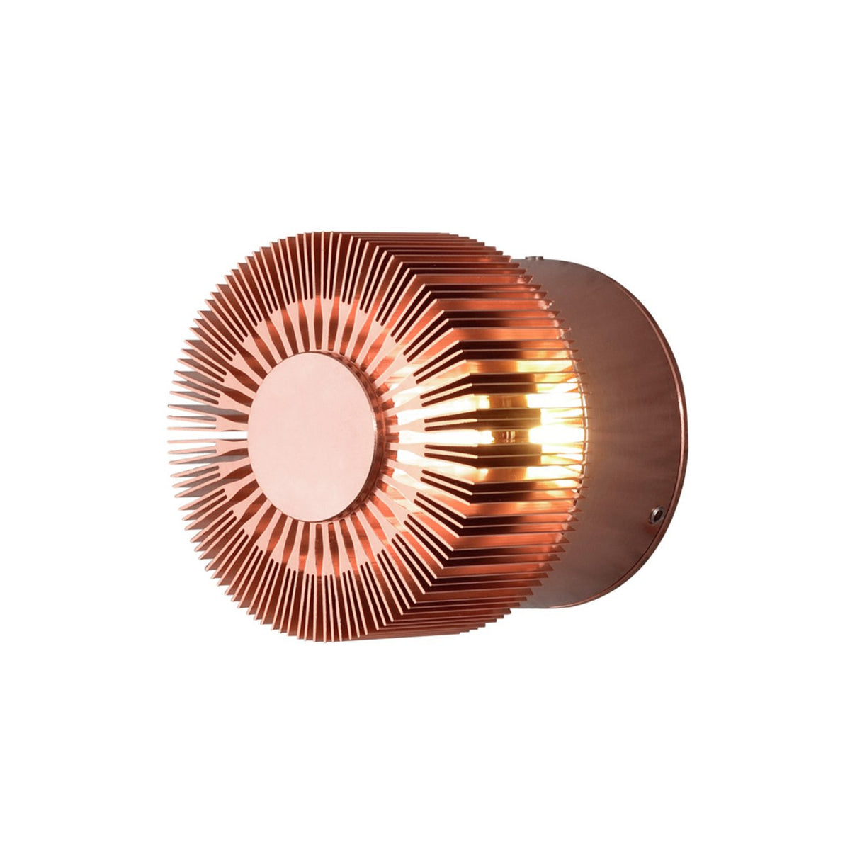 Monza HP-LED 3W Vägglampa Ute Koppar