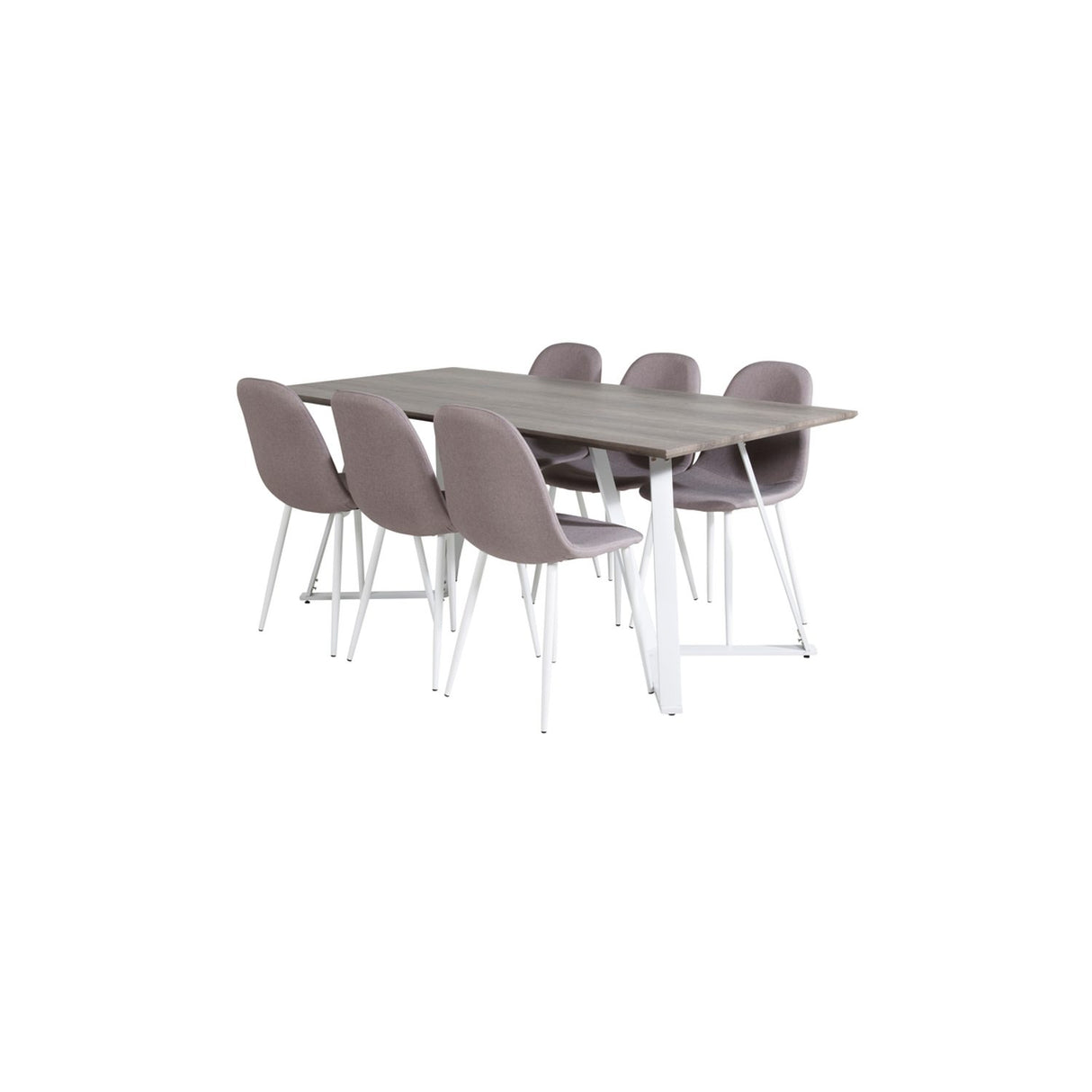Marina, Polar Rektangulär matgrupp Grå,Vit, Grå,Vit, 180 x 90