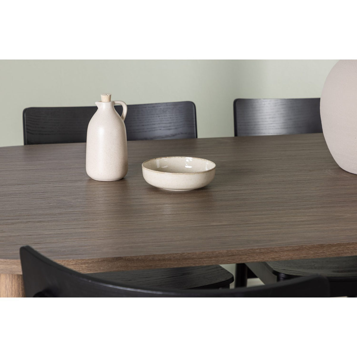 Andy, Montros Oval matgrupp Svart, Natur, 180 x 90