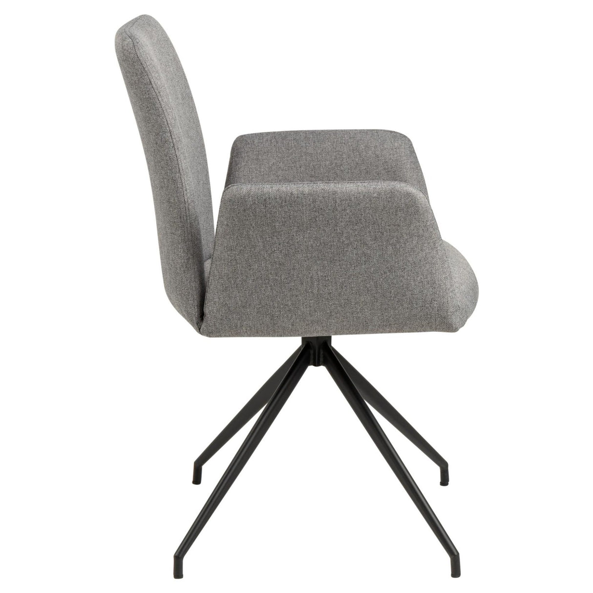 Naya Karmstol Malmo tyg Ljusgrå