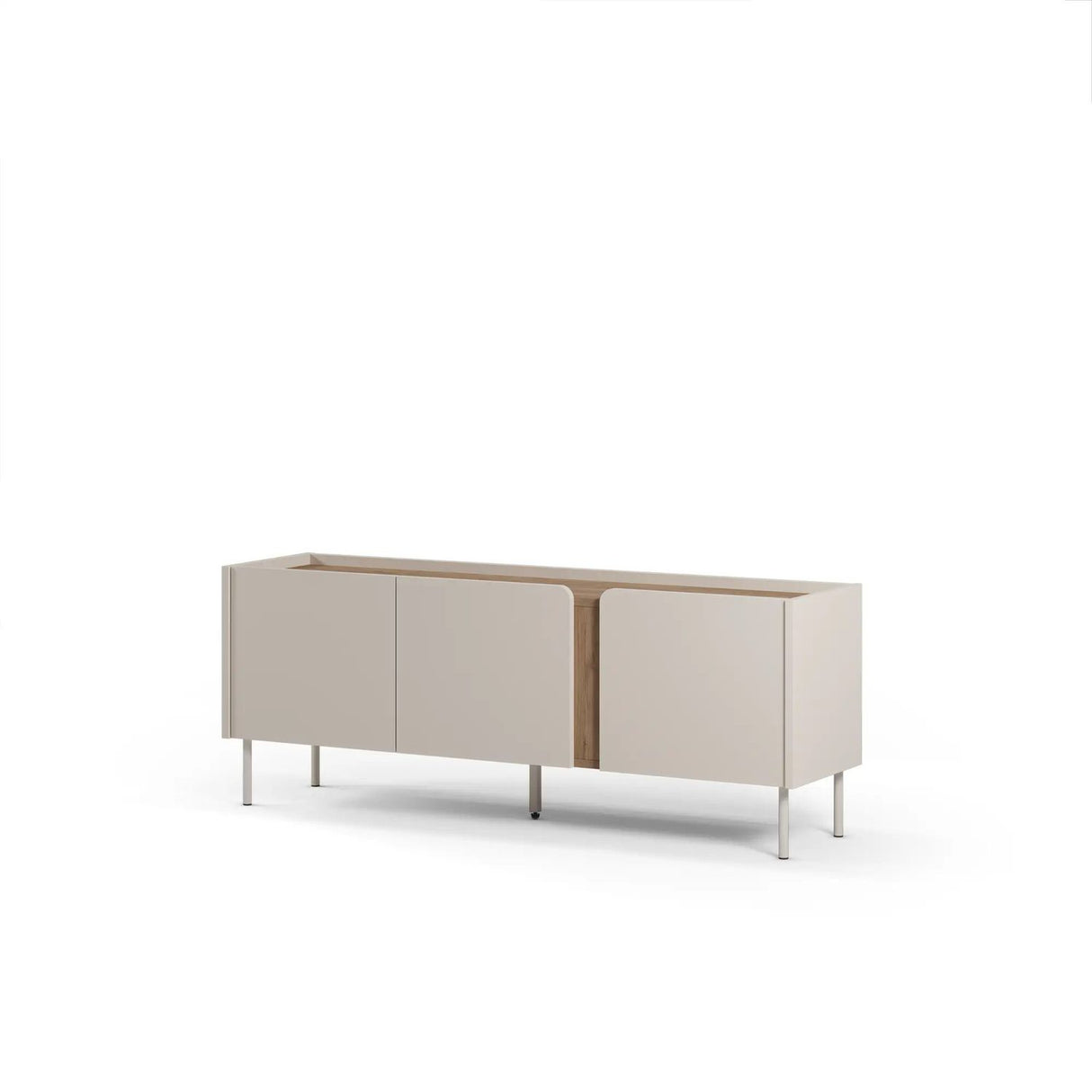 Lucile (140 x 53,9 x 35,5 cm) TV-bänk Sandsten Natur ek